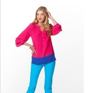 Lily Pulitzer Elsa Size Large Long Sleeve Shirt